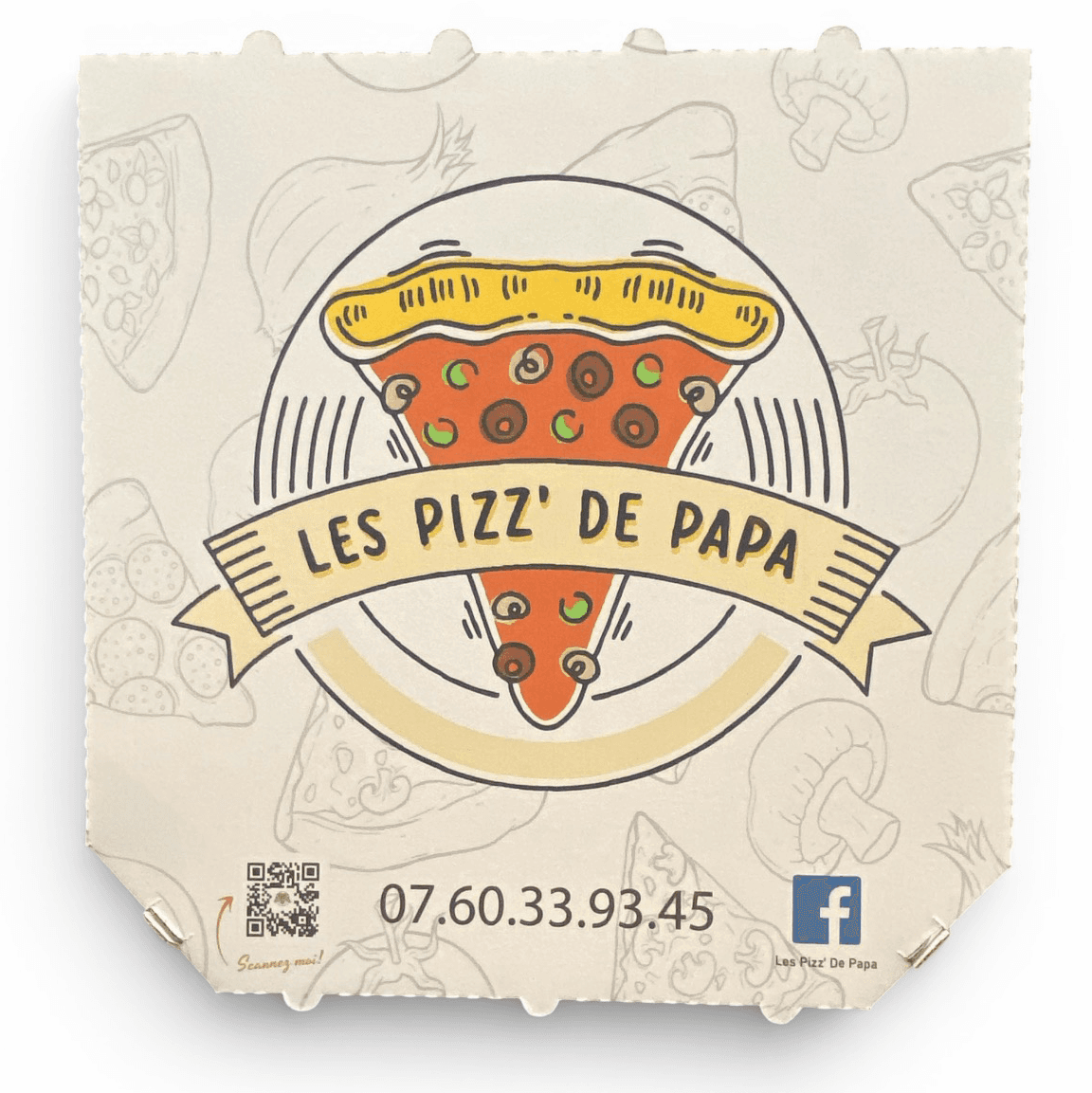 Boîte personnalisée pizzeria