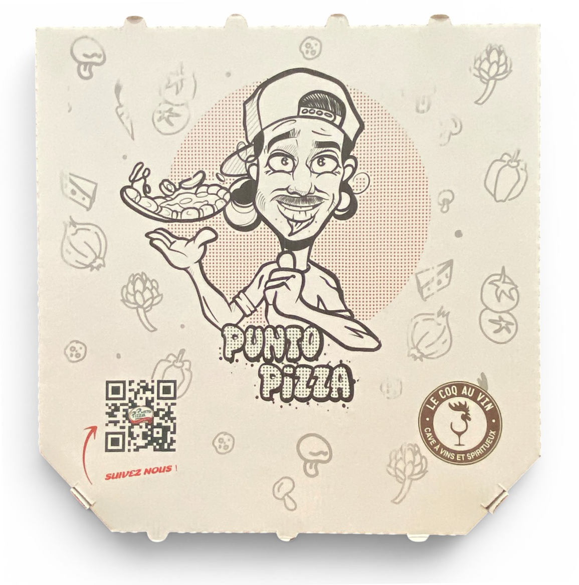 Boîte pizza personnalisée Nice