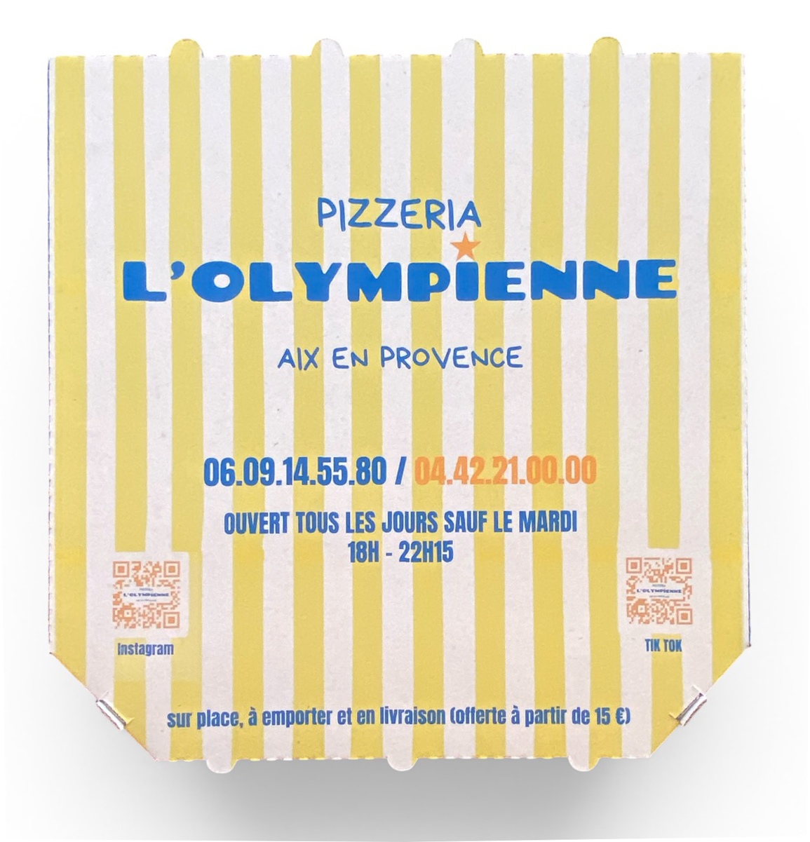 Boîte pizza personnalisée Marseille